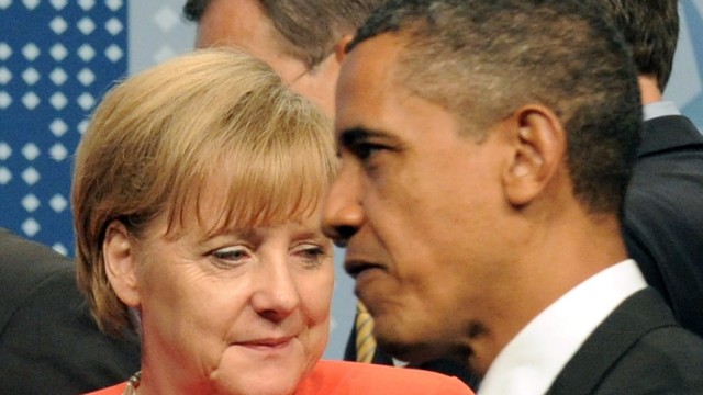 G20-Gipfel -  Merkel, Obama