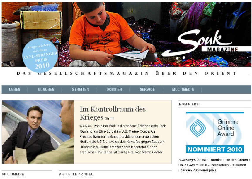 Soukmagazine Grimme Online Award