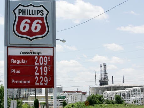 Conoco Philips Gas station Tankstelle Roxana, Illinois, USA, Raffinerie, AP