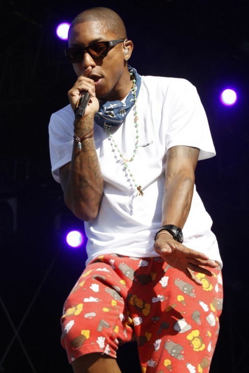 Singer Pharrell Williams of N.E.R.D.  performs at the 35th Paleo music festival in Nyon