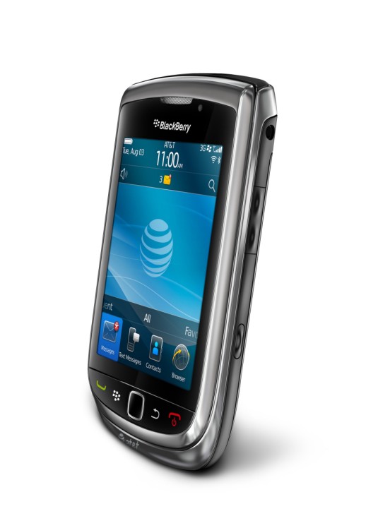 Handout image of Research In Motion's new BlackBerry Torch smartphone unveiled in New York