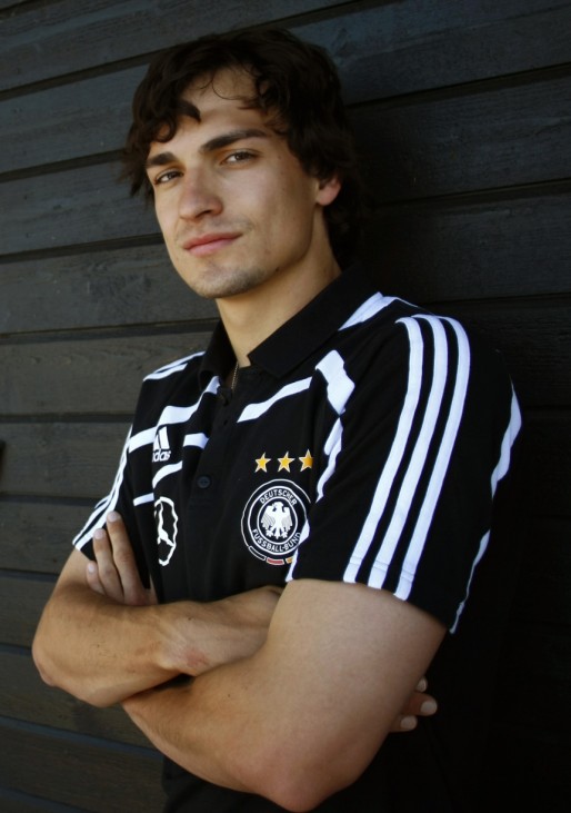 Hummels of Germany's U21 national soccer team poses during media event in Lerum