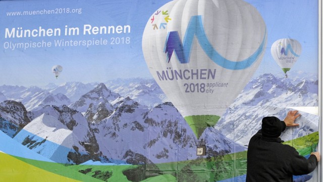 'Berge bei Foehn' als Logo fuer Muenchner Olympiabewerbung vorgestellt