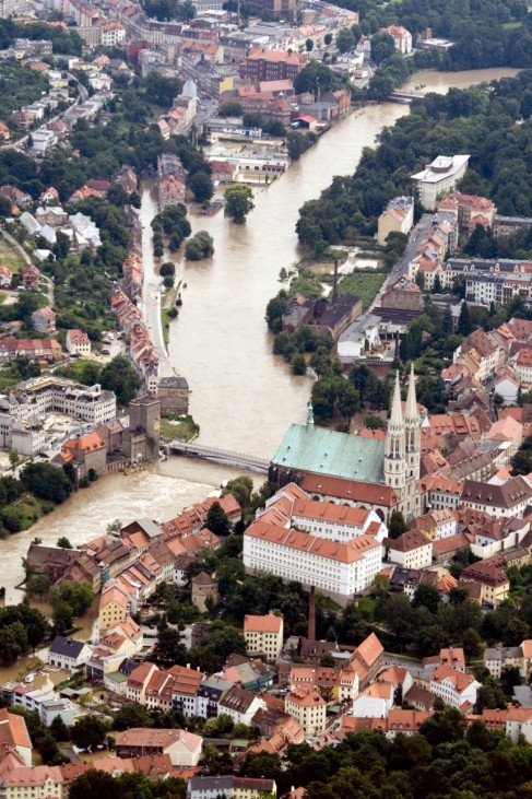 Hochwasser in Sachsen, ddp