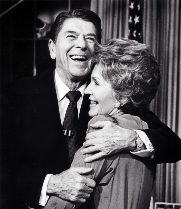 Ronald Reagan mit Ehefrau Nancy Reagan, 1984