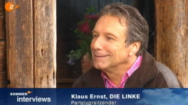Klaus Ernst Sommerinterview ZDF