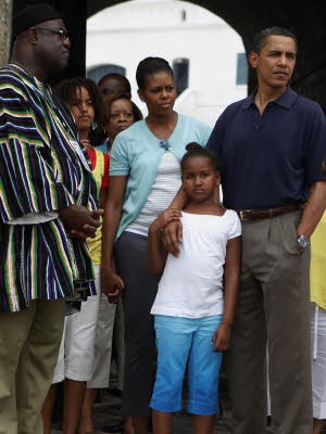 Barack Obama mit Familie, AP