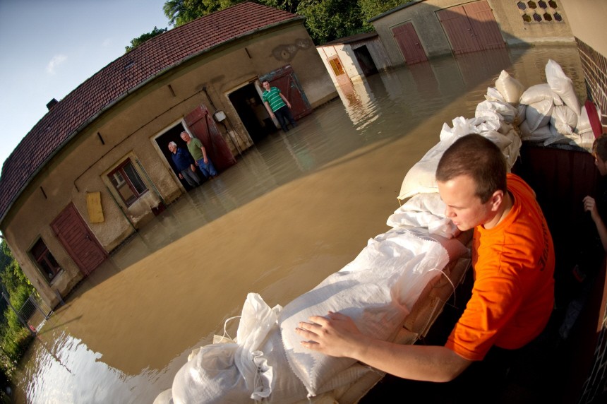 Hochwasser in Pusack