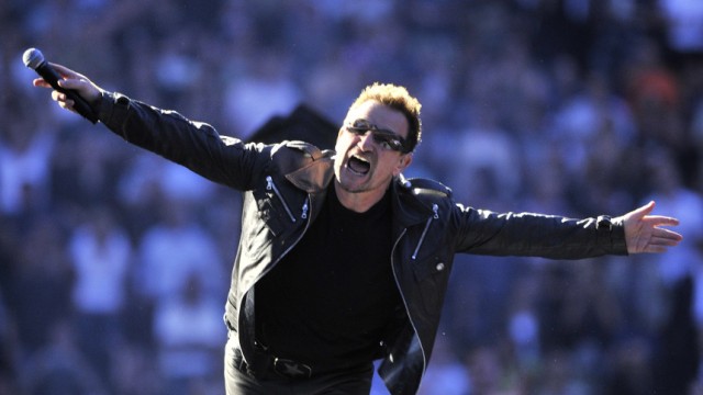 U2 spielt in Frankfurt
