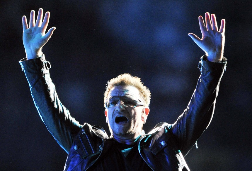 U2 spielt in Frankfurt