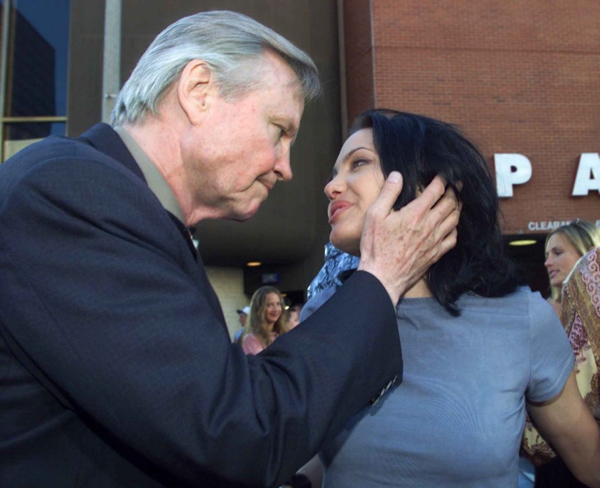 FILE PHOTO OF ACTOR JON VOIGHT AND DAUGHTER ANGELINA JOLIE