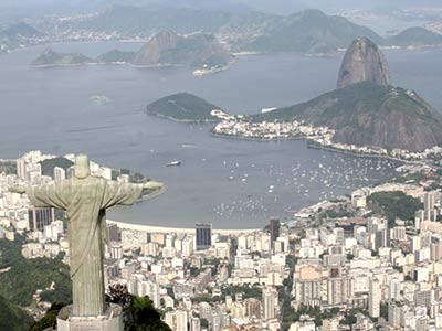 Blick von der Christusstatue über Rio de Janeiro, Raid Turquoise