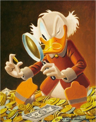 Gemälde von Disney-Zeichner Carl Barks in Auktion