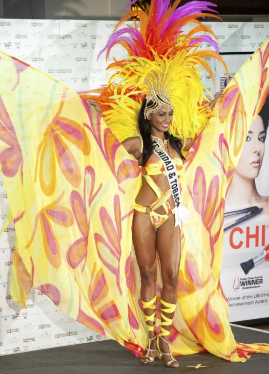 Miss Trinidad & Tobago 2010 LaToya Woods poses during the Miss Universe national costume event in Las Vegas