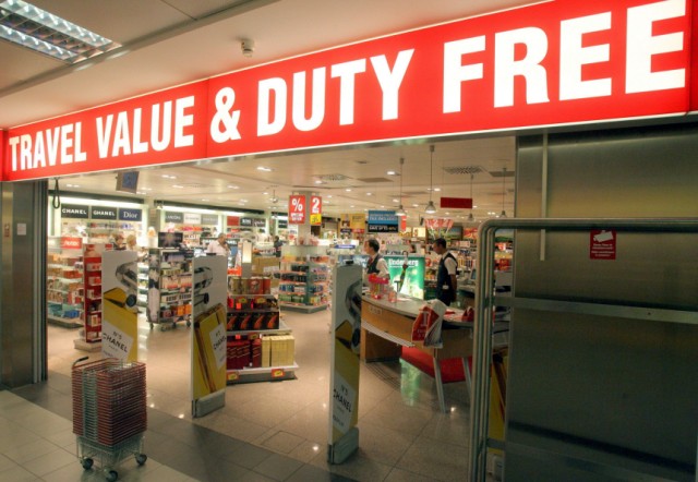 Duty-free-Shop am Flughafen