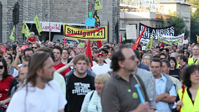 Proteste gegen Stuttgart 21