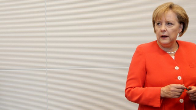 CDU/CSU Fraktionssitzung Merkel