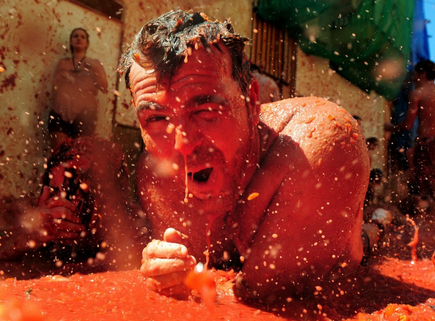 The World's Biggest Tomato Fight At Tomatina Festival