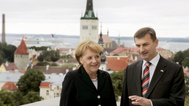 Merkel in Estland - Treffen mit Ministerpräsident Ansip