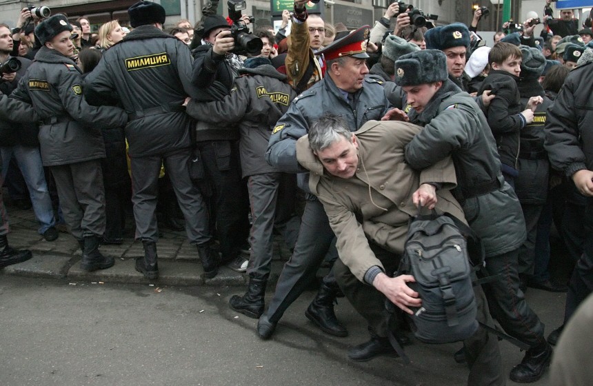 Demonstrationen für Versammlungsfreiheit in Russland