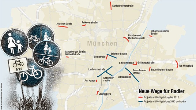 München - Radwege-grafik 9.9.2010