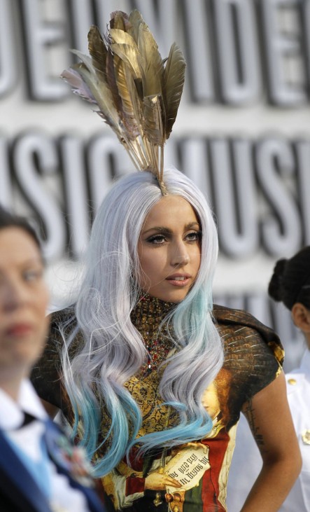 Singer Lady Gaga arrives at the 2010 MTV Video Music Awards in Los Angeles, California