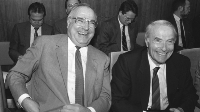 Helmut Kohl und Alfred Dregger, 1987