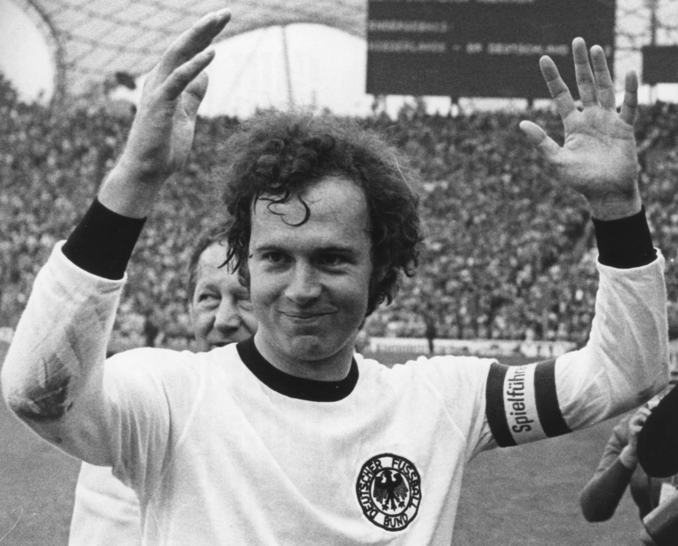 Franz Beckenbauer bei der WM 1974 im Münchner Olympiastadion