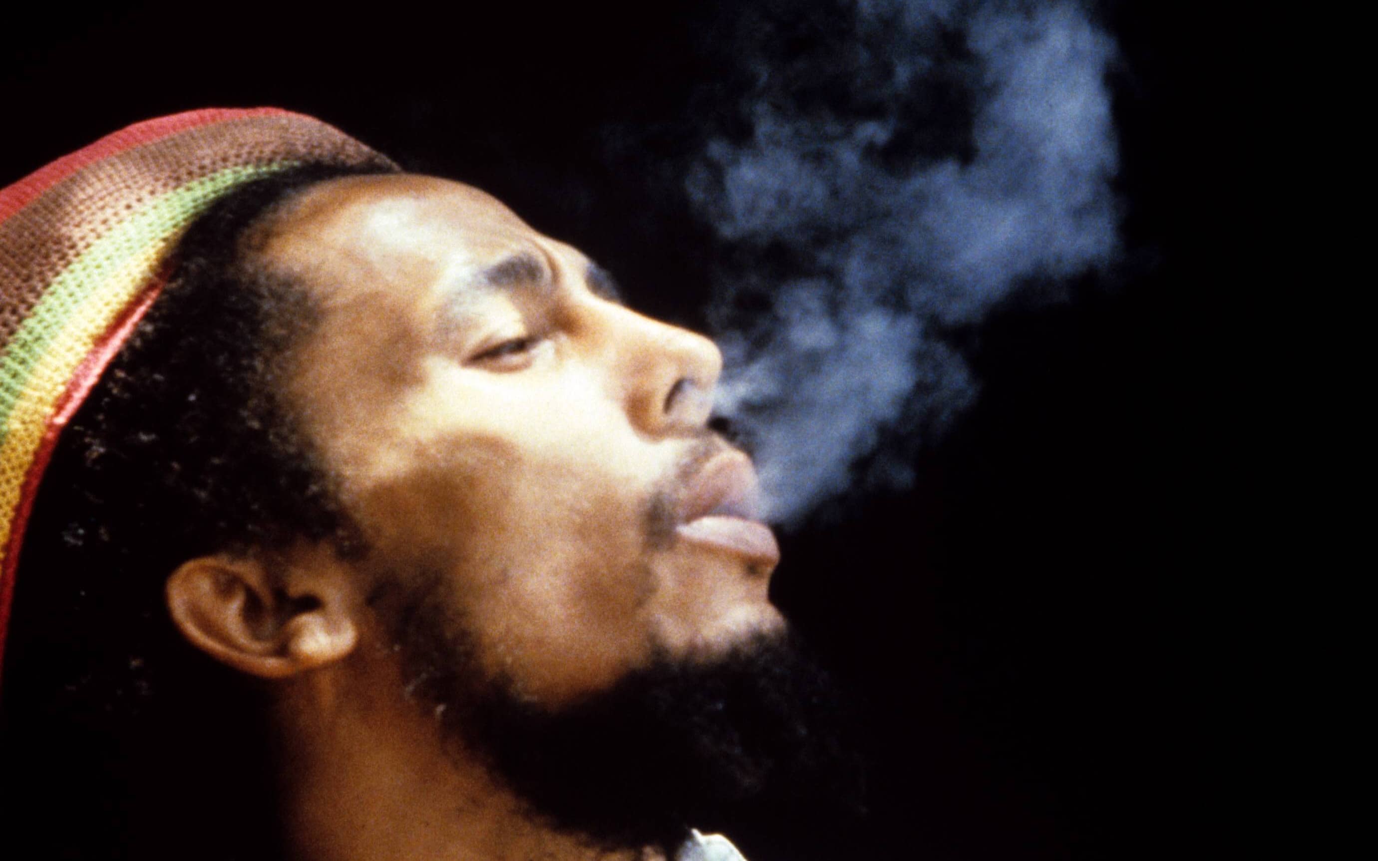 Bob Marley 1980 in Kingston, Jamaika.