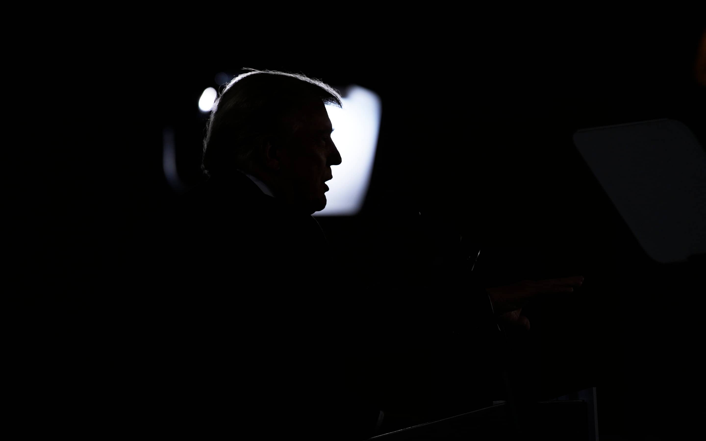 Donald Trump bei einer Wahlkampfveranstaltung in Las Vegas im Januar 2024.
